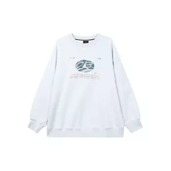 Jordan Fearless Letter Print с флисовой подкладкой, свободная повседневная толстовка для женщин, топы, фиолетовый, синий FV4021-423 L