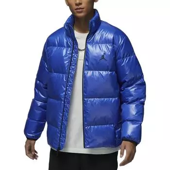 Jordan Flight Casual Comfortable Loose Warm Stand Collar Down Jacket Men outerwear Dark-Blue FV7272-480 S