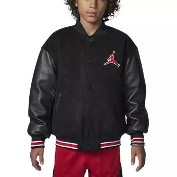 Jordan Flight Comfortable Soft Versatile Jacket Детские куртки Черный HQ7063-010 M