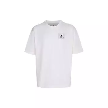 Jordan Flight Essentials однотонная футболка свободного кроя с круглым вырезом и коротким рукавом с логотипом, мужские топы белого цвета DZ7314-100 XXL