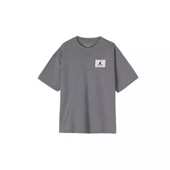 Jordan Flight Essentials однотонная нашивка с логотипом, свободная футболка с круглым вырезом, короткими рукавами, мужские топы, карбон-серый DZ7314-091 M