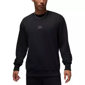Jordan Flight Fleece Casual Crewneck Long Sleeve Sweatshirt Men sweatshirt Black FV7259-010 2XL