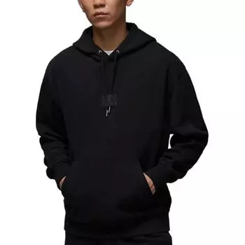 Jordan Flight Fleece FW24 однотонная модная толстовка с капюшоном с длинным рукавом для мужчин, черные FV7248010 M
