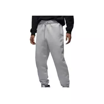 Jordan Flight Fleece Snake Year Limited Drawstring Cuffed Comfortable Versatile Sports Pants Men bottoms Gray White HQ8828-025 S