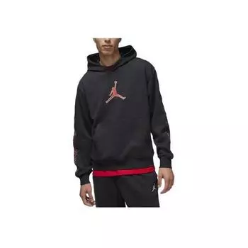 Jordan Flight MVP Logo Patchwork Hoodie Men hoodies Black FN6352-010 M
