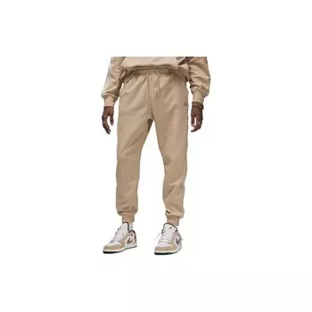 Jordan Flight MVP Solid Color Lace-Up Casual Tapered Knit Joggers Men Joggers Khaki FN6356-244 L
