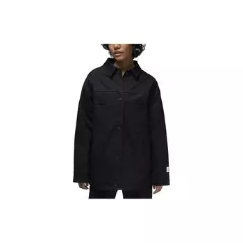 Jordan Flight Solid Pocket Shirt Jacket Женские куртки Черный DZ1378-010 L