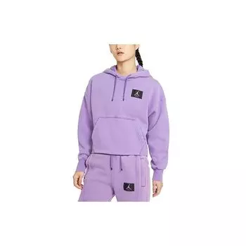 Jordan Flight Sports Leisure Флисовый пуловер с капюшоном Женские толстовки Фиолетовый DB9067-511 L