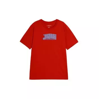 Jordan Футболка DNA SS Crew с логотипом в виде буквы 2, спортивная, повседневная, с круглым вырезом и коротким рукавом, мужская, красная DA9915-687 M