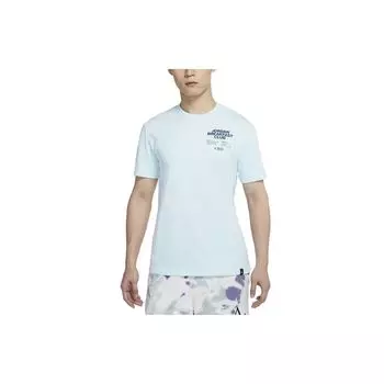 Jordan Футболка Dri-Fit Sport BC с круглым вырезом и коротким рукавом, мужские топы, цвет Glacier-Blue DQ7385-474 M