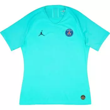 Jordan Футболка мужская мятно-зеленая X Paris Saint-Germain Collaboration 2018-19 Player Edition с коротким рукавом, дышащая, удобная, BV3947-317 XL