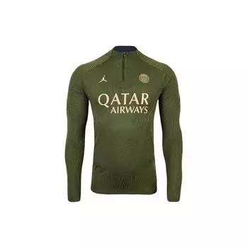 Jordan Футболка с длинным рукавом и принтом букв, мужская, зеленая FD7070-327 XL