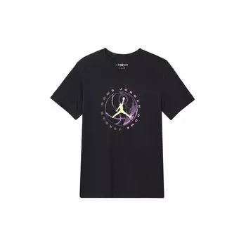 Футболка с коротким рукавом и круглым вырезом Jordan Logo Print, мужская, черная, DX9602-010 M