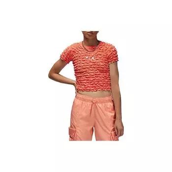Jordan Футболка с коротким рукавом и круглым вырезом FW22, женские топы, розового цвета DR1894-680 XXL