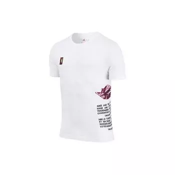 Jordan Футболка с коротким рукавом и принтом алфавита, мужская, белая CZ2342-100 XXXL