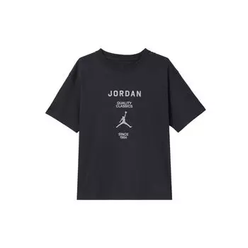 Jordan Футболка с надписью Girlfriend Letter Print, логотипом бренда, удобная, с круглым вырезом, повседневная, спортивная, с коротким рукавом, женская футболка FZ0618045 M