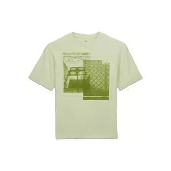 Jordan Футболка Union SS23 Basketball Print Crew Neck в винтажном американском стиле для мужчин, зеленая FD4247-303 M