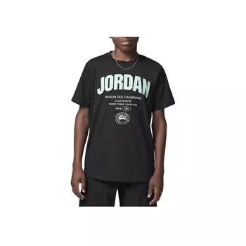 Jordan Футболка Youth Champions, удобная, трикотажная, универсальная, с коротким рукавом, детские топы, черного цвета HQ8706-010 L