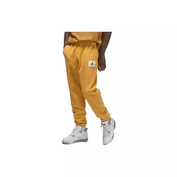 Jordan FW22 Однотонные спортивные штаны со шнуровкой и логотипом, мужские низы, желтые DR3089-705 M