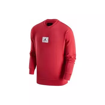 Jordan FW23 Год Дракона CNY Серия Новогодняя нашивка с логотипом Круглый вырез Свободная толстовка Мужская толстовка Lobster-Red FB6935-604 L