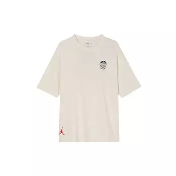 Jordan Greatness 1985 Удобная повседневная спортивная футболка с коротким рукавом Мужские футболки светло-слоновая кость HM4901110 S