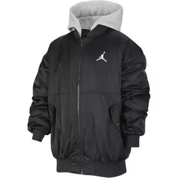 Jordan Hooded Warm Loose Jacket Детские куртки Черный HQ7221-010 L