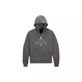 Jordan Htg Collaboration Series однотонный принт с капюшоном и длинными рукавами, мужские топы, серый DJ7974-236 S