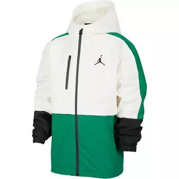 Jordan Jacket Michael Flight 23 Hooded Fashion Versatile Kids Jacket Light-Green IF8903-302 S