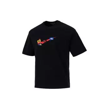 Jordan Jumpman 85 Patch Print Crew Neck Спортивная футболка с короткими рукавами Мужские топы Черный DA9899-010 XL