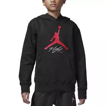 Jordan Jumpman Baseline Soft Comfortable Simple Hoodie Детские толстовки с капюшоном черного цвета HQ7141-010 S