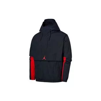 Jordan Jumpman Classics Alphabet Logo Повседневная спортивная куртка с капюшоном Мужские куртки Черные CV1865-010 M