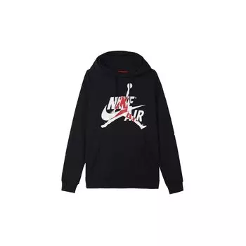 Jordan Jumpman Classics флисовый пуловер с капюшоном мужские толстовки черные BV6011-010 S