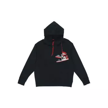Jordan Jumpman Holiday Толстовка с капюшоном на флисовой подкладке Мужские топы Черный CT3458-010 L