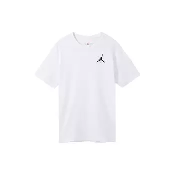 Jordan Jumpman Logo Embroidered Sport Round Neck Short Sleeve T-Shirt Men Tops White DC7486-100 L