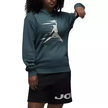 Jordan Jumpman MVP флисовый пуловер с капюшоном с логотипом и принтом унисекс толстовки окисленный-зеленый FV7227-366 M