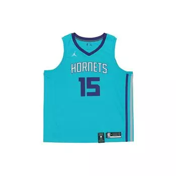 Jordan Kemba Walker #15 Charlotte Hornets Fan Edition Баскетбольный жилет с буквенно-цифровым принтом Мужские топы Синий 864463-428 3XL