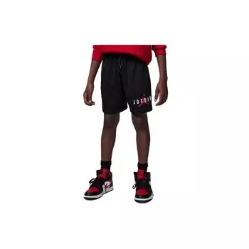 Jordan Kids Essentials Letter Logo Print Drawstring Shorts Kids Bottoms Black FJ5091-010 XL