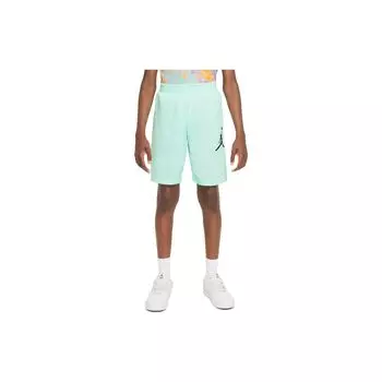 Jordan Kids Logo Print Straight-Leg Shorts Kids Bottoms Foam-Mint-Green CW1500-379 L
