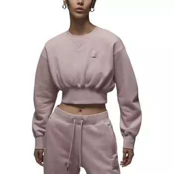 Jordan Короткая толстовка Flight Fleece Loose Fit Women tops Oxford-Pink FV7153-601 S