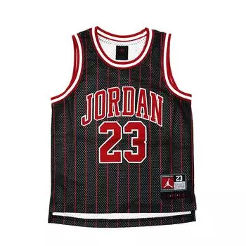 Jordan Круглый вырез, удобный, стильный, мягкий, без рукавов, с буквами, детский топ, черный HF2224-014,FV3168-011 L