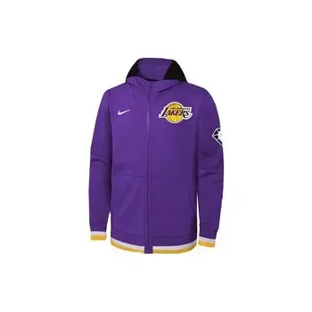 Jordan Lakers LeBron Алфавит Логотип Печатный Толстовка с капюшоном на молнии Детские куртки Фиолетовый 3Z2B7FEKU-LAK S