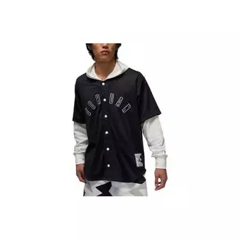 Jordan Logo Letter Print Colorblock Повседневная куртка с капюшоном Мужские куртки Черные FB7035-010 XL