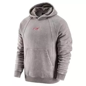 Jordan Logo Print Теплая повседневная спортивная толстовка с длинными рукавами Мужские топы Серый DJ0208-016 L