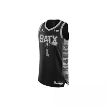 Jordan Loose Fit Letter And Number Print Basketball Jersey Unisex tops Black Gray DQ0180-010 XL