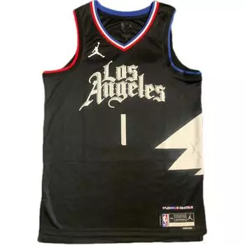 Jordan Los Angeles Clippers Series Удобная повседневная универсальная баскетбольная майка унисекс, черная DO9562-010 XXL