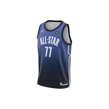 Jordan Лука Дончич NBA All-Star Fan Edition Джерси, баскетбольная майка с круглым вырезом, мужские топы, синие DX6328-505 L