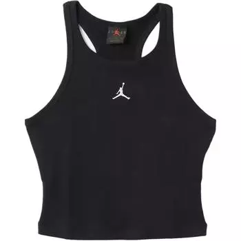 Jordan Майка W J Brk Ess Tank Logo Однотонная Приталенная Модная Жилетка Женские Топы Черный Белый HF9475-010 S