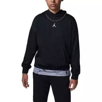 Jordan MJ MVP Statement Knit Pullover Hoodie Детские толстовки с капюшоном черного цвета HQ8705-010 L