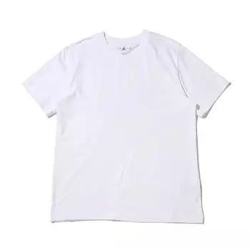 Jordan Модная универсальная футболка с круглым вырезом и коротким рукавом для мужчин, белые AQ2367-100 XL