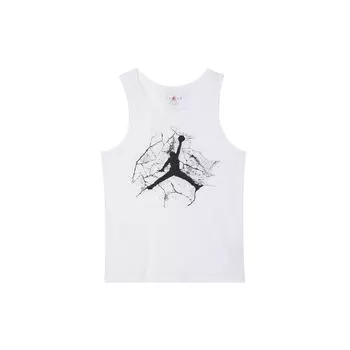 Jordan Мягкая удобная футболка без рукавов мужская белая FZ1942100 L